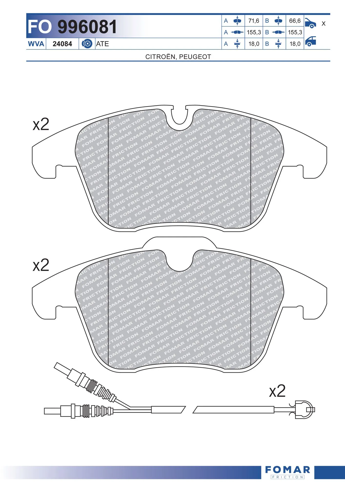 Brake Pad Set, disc brake